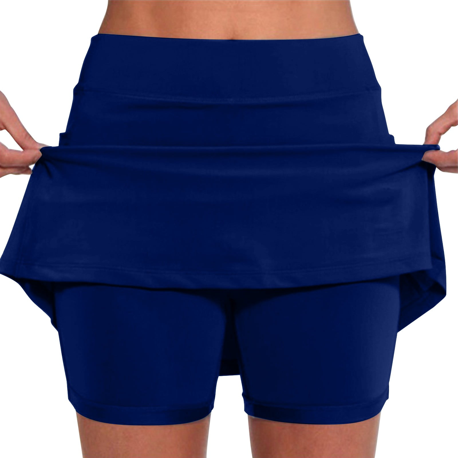 Saving Clearance Womens Mid Waisted Tennis Skirts Tummy Control Pleated