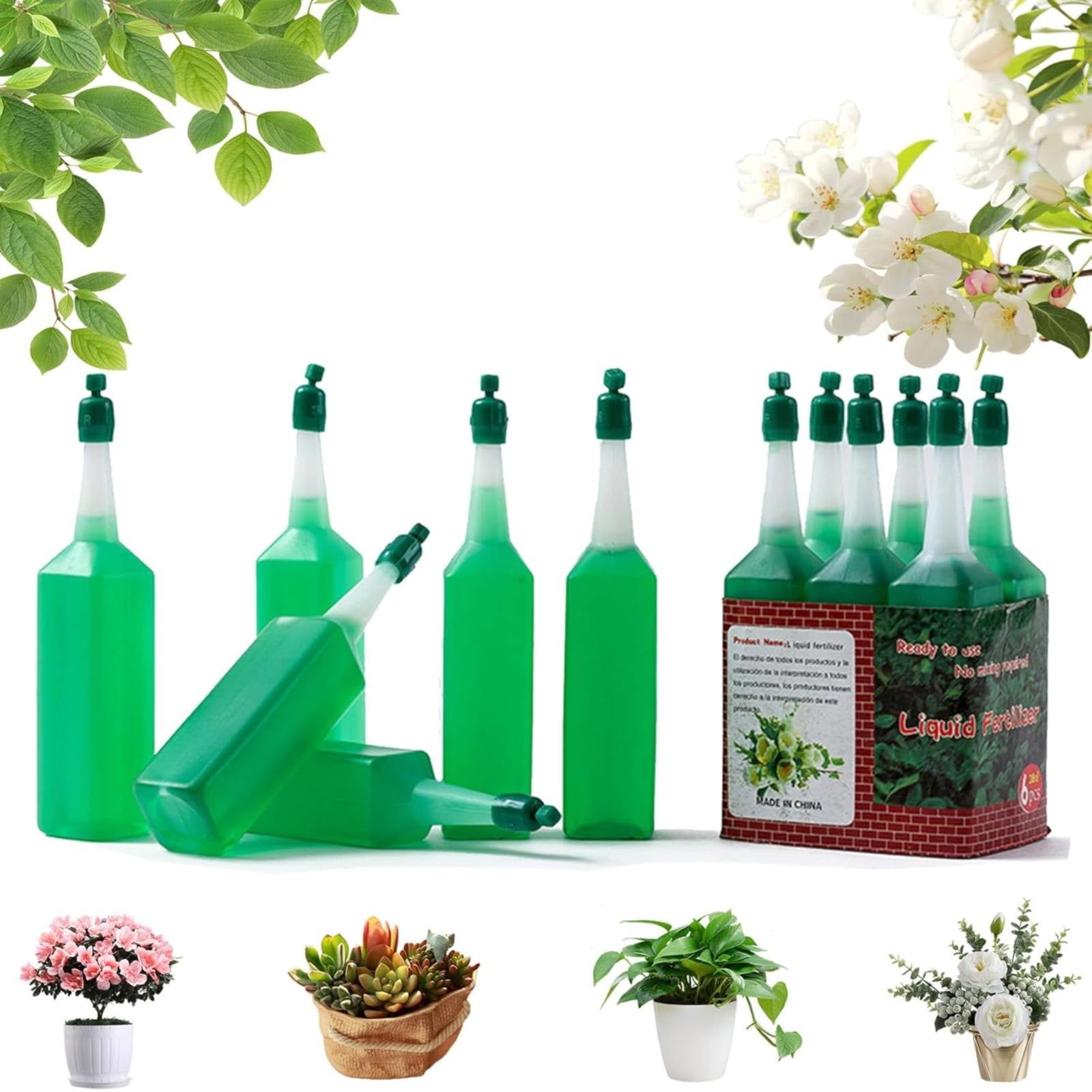 Saving! WOCACHI 6PCS Hydroponic Liquid Hydroponic Liquid All Purpose