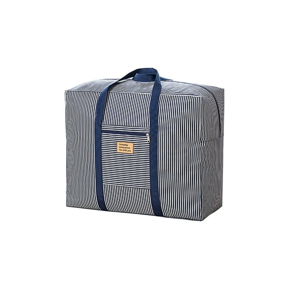 Saving! wznxdo Travel Duffel Bags Foldable Travel Bag with Striped Pattern and Roll-Bar Case