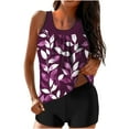 thumbnail image 1 of $15 & Under UTSJKR Womens Tankini Swimsuit Two Piece Summer Bathing Suit Beach Vacation Floral Print Tank Tops with Boyshorts Swimwear Multicolor 8, 1 of 5