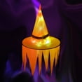 thumbnail image 1 of Savings! 2PC Halloween Witch Hat Party Decoration Props LED Glowing Hat, 1 of 7