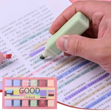 Savings 6 PCS Mini Color Highlighter,10ml Hand Account Fluorescent Pen,Multi-function Book Marker,Making Markers Book Highlighters,Marker Highlighter for Bookmarker,Work,