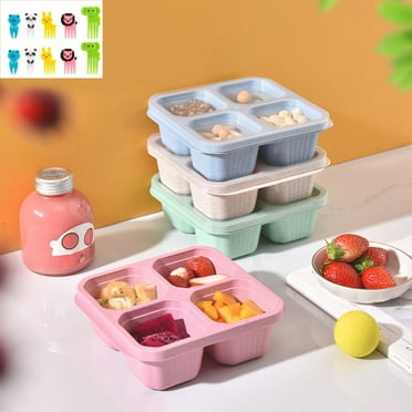 Savings Bento Box Adult Lunch Box, Bento Box for, Lunch Containers for Adults, Food Storage Container With 4 Compartments, Leak-Proof, Microwave, Dishwasher Safe