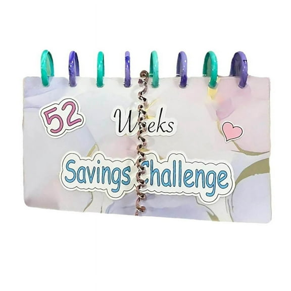 Savings Binder Planner 52 Week Savings Challenge Reusable Budget Book with Cash Envelopes Book Envelope
