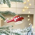 thumbnail image 1 of Christmas Decoration Painted Train Christmas Plane Red And White Hanging Decoration Holiday Gift Small Pendant, Holiday Party Decor Gift, 1 of 5