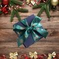 thumbnail image 1 of Savings Christmas Ribbon Satin 9.84 Yards,Christmas Snowflake Ribbons for Gift Wrapping,1 Inch Wide Printed Ribbons with Golden Bells Elk Snowflakes for Festival Holiday Party Decorations DIY Crafts, 1 of 7