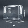 thumbnail image 1 of Clear Makeup Pouch Travel Accessories Cosmetic Pouch Cosmetic Bag with Zipper Makeup Bundles Travel Makeup Bags Clear Toiletry Bags Clear Makeup Bag Travel Bag Wash Bag, 1 of 4