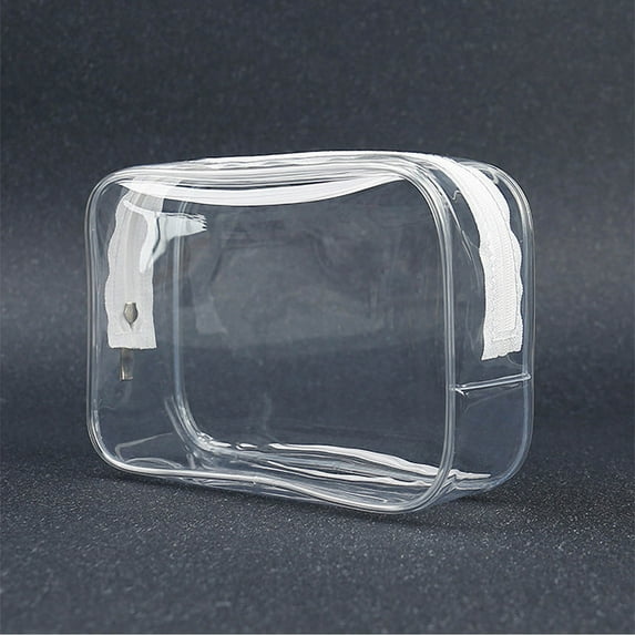 Clear Makeup Pouch Travel Accessories Cosmetic Pouch Cosmetic Bag with Zipper Makeup Bundles Travel Makeup Bags Clear Toiletry Bags Clear Makeup Bag Travel Bag Wash Bag