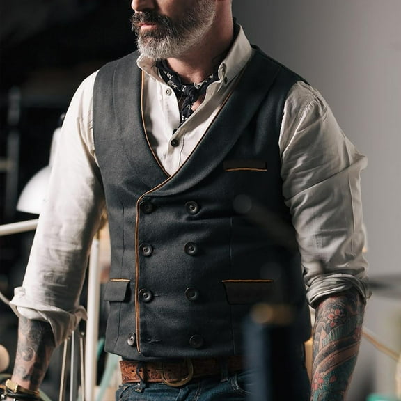 GaThRRgYP Summer Tops for Men,Mens Tops under $10,Men's Suit Base Vest