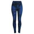thumbnail image 1 of GaThRRgYP Pants for Women Under $5, Women's Jeans Bottom Pants Coloured Hip-Up Super Bomb Slim Nine-Minute Pants, 1 of 4