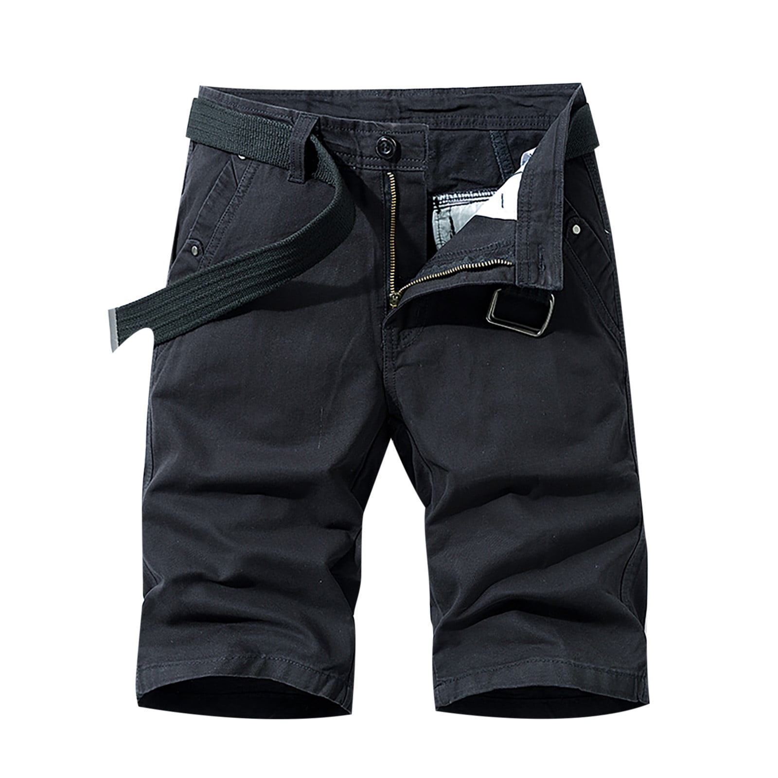 Savings Clearance 2024! Funicet Men's Cargo Shorts Relaxed Fit Shorts