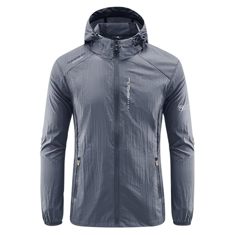 Savings Clearance 2024 Funicet Men s Waterproof Rain Jacket Outdoor Lightweight Rain Shell Coat for Hiking Golf Travel Dark Gray 3XL Walmart