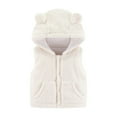 thumbnail image 1 of Savings Clearance 2024! TAGOLD Kids Coats Toddler Baby Boys Girls Fleece Vest Sleeveless Button Jacket Fall Hooded Outerwear With Pockets, 1 of 6