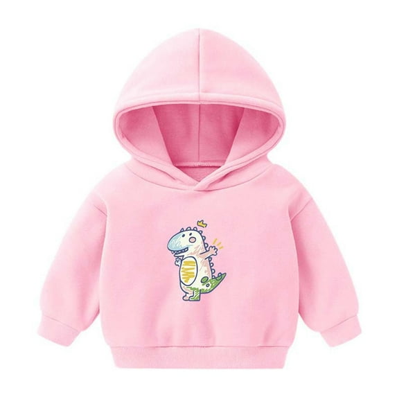 Savings Clearance 2024! TAGOLD Kids Coats Winter Kids Hoodies Boys Girls Hoody Children Dino Cartoon Pullover Outerwear