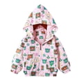 thumbnail image 1 of TAGOLD Kids Winter Coats,Fall Winter Jacket for Boys Girls,Long Sleeve Hooded Blouse Printed Coat Children's Hooded Zippered Jacket Long Sleeved Jacket Loose Coat, 1 of 2