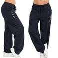 thumbnail image 1 of TAGOLD Womens Pants,Womens Autumn Winter Wide Leg Yoga Sports Loose Casual Long Pants Trousers Navy M, 1 of 6