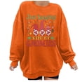 thumbnail image 1 of Savings Clearance 2025! asdoklhq Clearance Plus Size Christmas Clothing,Christmas Sweatshirt for Women Oversized Graphic Casual Crewneck Long Sleeve Pullover Sweatshirt Tops Shirt Blouse, 1 of 5