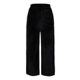thumbnail image 1 of Savings Clearance 2025! asdoklhq Women Plus Size Clearance Pants Fashion Women Gold Velvet Pants Loose Wide Leg Trousers Wide-legged Causal Pant, 1 of 5