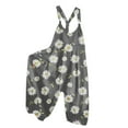 thumbnail image 1 of Savings Clearance 2025! asdoklhq Womens Plus Capris,Women Ladies Printed Summer Sleeveless Backless Loose Long Playsuits Rompers Jumpsuit, 1 of 8