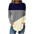 thumbnail image 1 of Women Tops Aofany Fashion Woman Round Neck Long Sleeve T-Shirt Printing Loose Sweatshirt Blouse Tops, 1 of 5