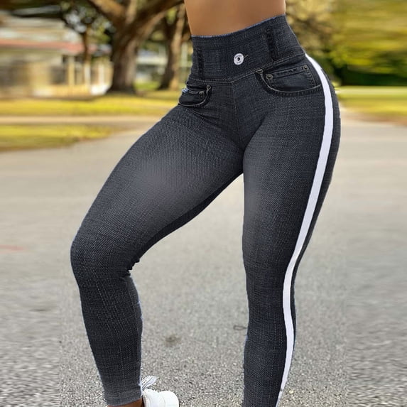 Womens Workout Pants Plus Size Yoga Pants Women's Sexy Temperament Printed Sports Leggings Paired With Hip Lifting Yoga Capris Gift for Her S-2XL