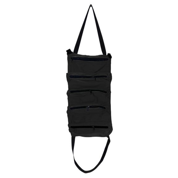 Savings Clearance! Zeceouar Multipurpose Roll Tool Bag,Wrench Roll,Canvas Tool Storage Bucket,Car First Aid Kit Roll Organizer,Hanging Tool Zipper Carrier Tote Bag,Car Camping Gear
