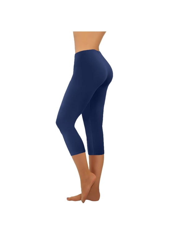 Capri Leggings for Women Summer Casual Lightweight Stretch Gym Running Workout Yoga Cropped Pants
