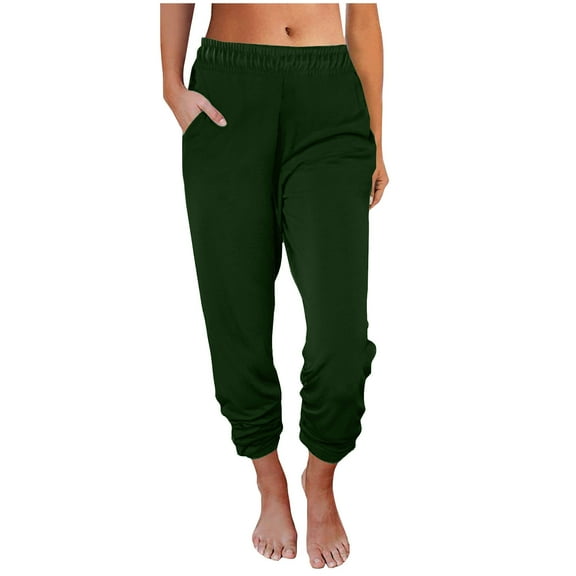 gbyLJF Baggy Sweatpants for Women with Pockets-Elastic Waist Lounge Womens Pajamas Pants-Womens Running Joggers Fall Clothes Outfits 2025
