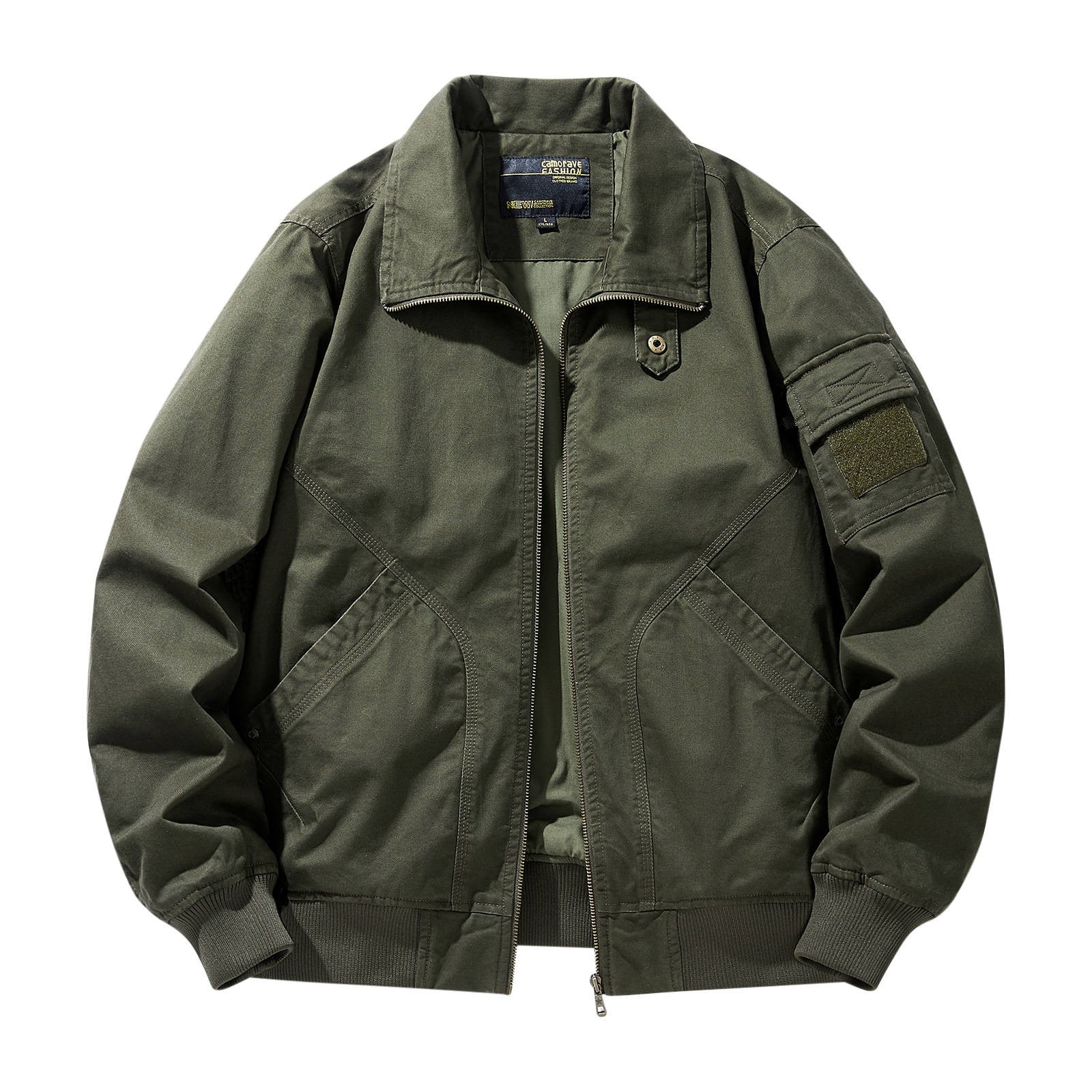 Great Winter Jacket - Bomber Coat Multi-Pockets Casual Clothing (1U100) main image 1