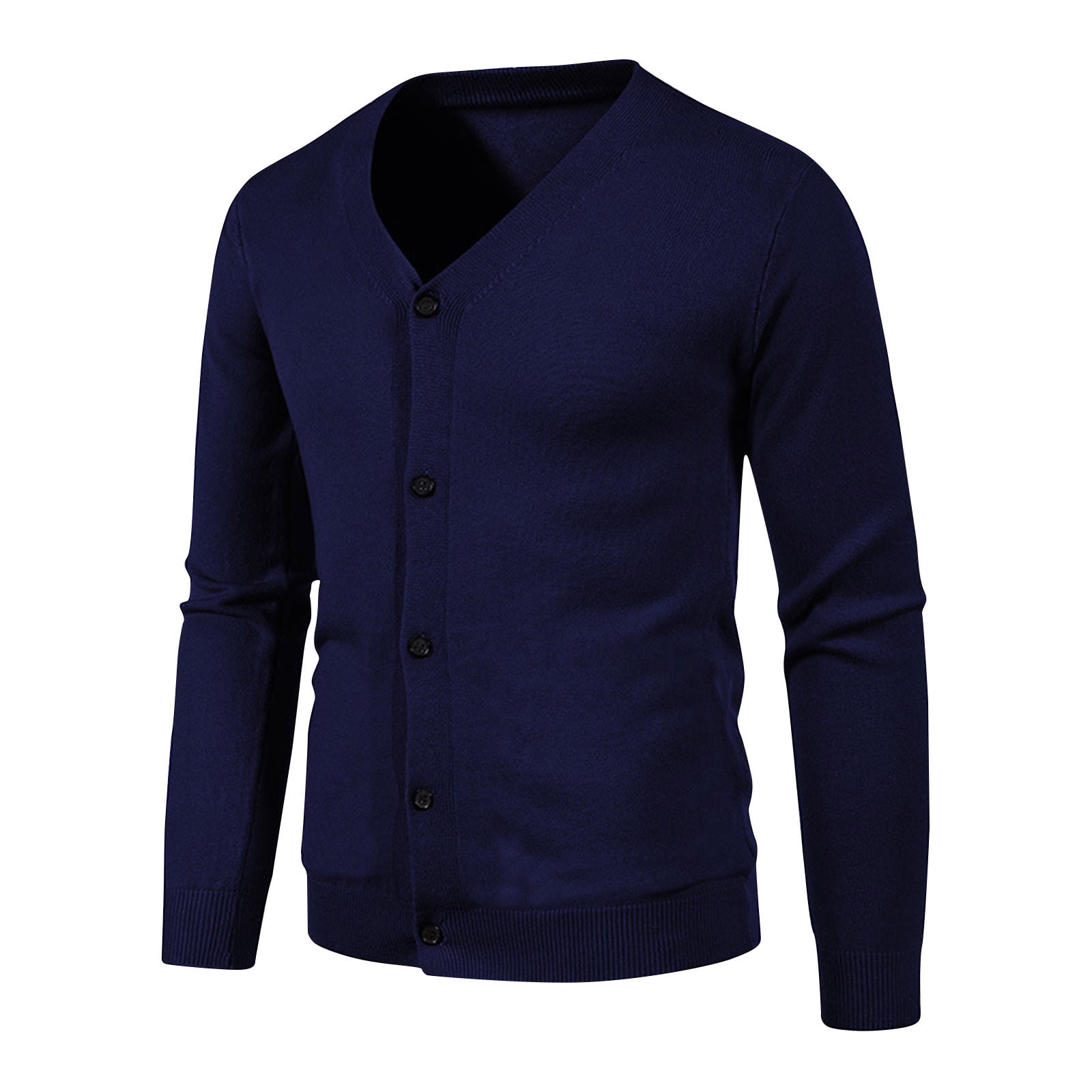 Savings Clearance gbyLJF Men's V Neck Cardigan Sweater Casual ...