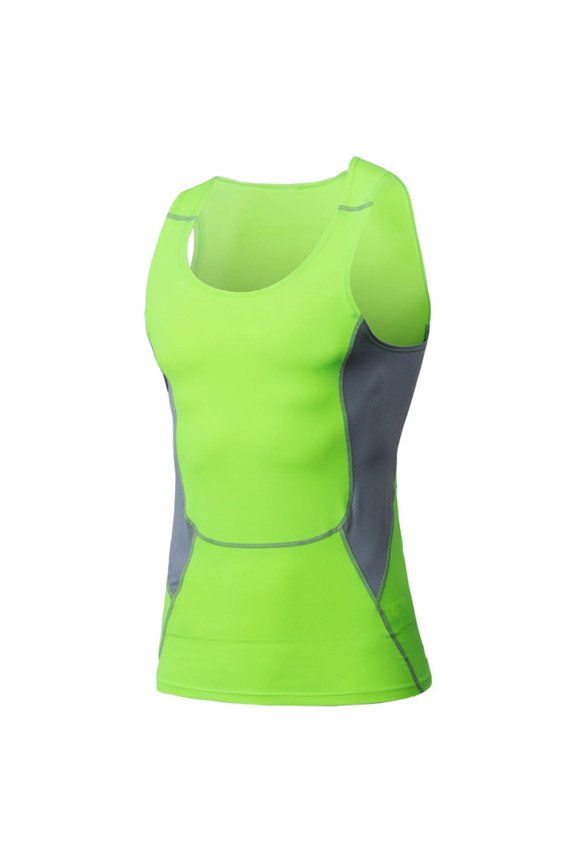 Compression Shirts for Men Slimming Shirt Body Shaper Vest U Neck Sleeveless Shirts Quick Dry Athletic Stretch Tunics Tees Light Breathable Beach Camisole Workout Running Gym Camis