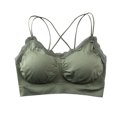 thumbnail image 1 of Savings Daisy Bras for Women Floral Lace Trim Bra Spaghetti Adjustable Straps Bralettes One Piece Seamless Brassiere Supportive Push Up Closure Wireless Underwear Sexy Everyday Bras, 1 of 3