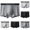 thumbnail image 1 of Men Underwear Briefs Cotton Digital Solid Breathable Close Fitting Underpants Comfortable Boxers, 1 of 3
