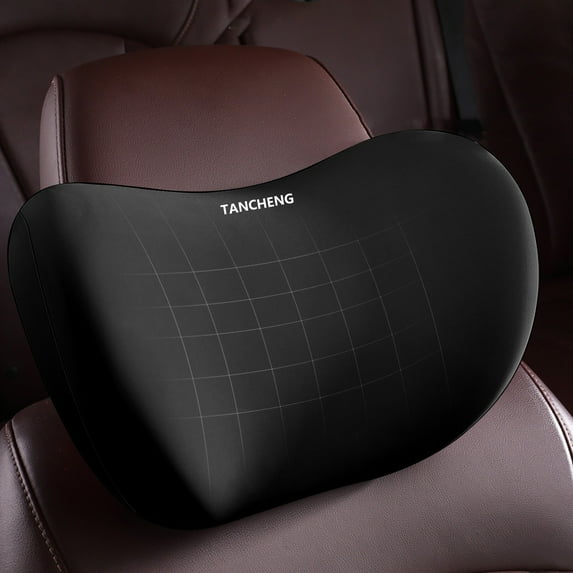 Ergonomic Car Neck Pillow Headrest with Adjustable Strap for Neck Pain Relief/Driving,Memory Foam & Breathable Removable Cover,Super Soft Travel Car Headrest Pillow for Neck Support