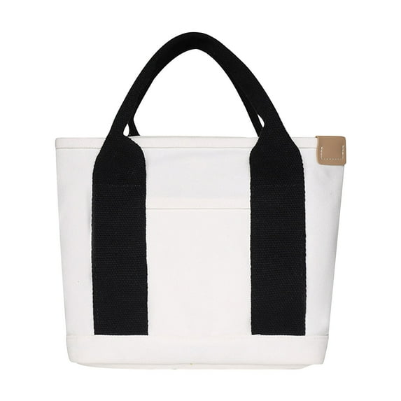 Fashion Canvas Bag Tote Bag Storage Bag Multi-Pocket Handbag Handle Bag, Closet Organizers and Storage