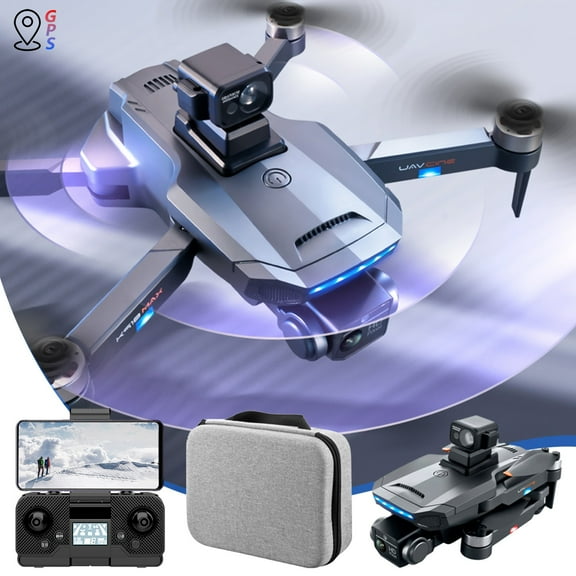 GPS Drone With 4K Camera 5G Image Transmission For Adults RC Quadcopter With Auto Return Follow Me Brushless Motor Circle Fly Route Fly Altitude Hold, Electronics Accessories