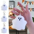 thumbnail image 1 of Halloween Decorations Cute Ghost Plush Keychain Stuffed Bag Pendant Ornament,Key Chains Rings Happy Ghost Shape Hanging Decor for Bag,Key Pendant Bags for Small Student, 1 of 8