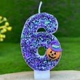 thumbnail image 1 of Halloween Pumpkin Number Birthday Candles, Festive Cake Topper for Birthday, Celebration Party Candles, Cute Pumpkin-Themed Halloween Cake Decoration, 1 of 8