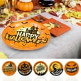 thumbnail image 1 of Savings Halloween Tableware Halloween Plates - 7 Inch Halloween Paper Plates 6 PCS - Disposable Orange and Black Paper Dinner Plates - Halloween Tableware Dinnerware Decorations for Kitchen Party, 1 of 5