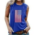 thumbnail image 1 of Independence Day Tank Tops for Women锛?Summer Womens 4Th of July Sleeveless Shirts American Flag Printed Camisole Retro Patriotic T-Shirts Workout Going Out Tunics Outfits, 1 of 4