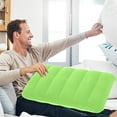thumbnail image 1 of Inflatable Outdoor Travel Pillow Portable Soft Cushion Nap Bed Pillow,Neck Support Pillow,PVC Flocking Air Pillow Sleep Cushion Head Rest Support for Travel Office Hiking Beach Car Plane, 1 of 8