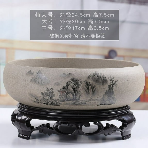 Kcavykas up to 60% off Gifts Bonsai Flower Pot Ceramic Hydroponic Flower Planter Bowl with Metal Stand Indoor Water Culture Pot for Office Garden Home Decor Final Markdowns & Closeout Offers