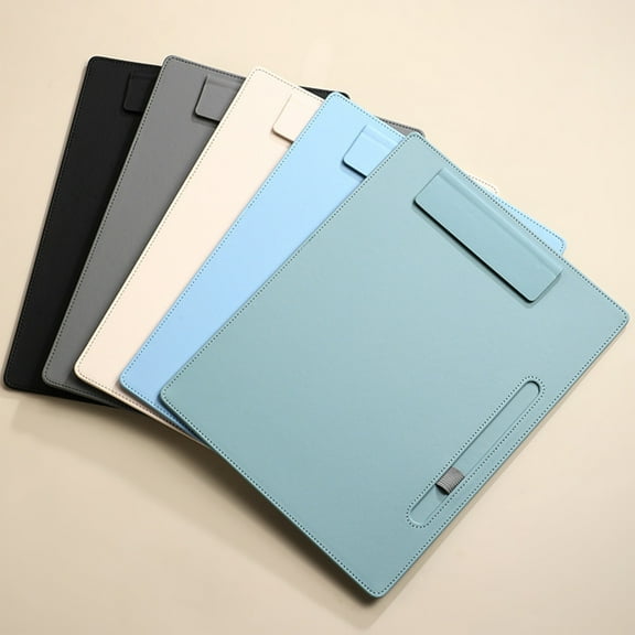 Kcavykas Business Writing Folder Pad, Student Notepad Clipboard with Leather Cover for Office, Contracts, Menus, or Classroom Supplies