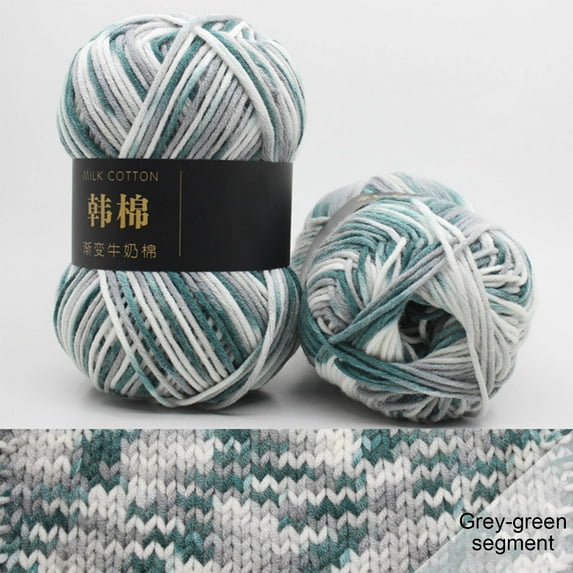 Kcavykas Colorful Hand Knitting 50g Knitting Crochet Milk Soft Baby Cotton Wool Yarn Holiday Gift Finder Holiday Gift Finder