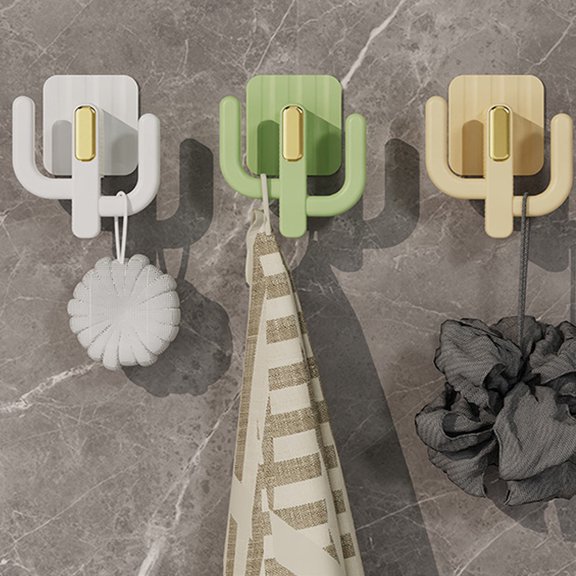 Kcavykas Wall Mounted Slipper Rack, Bathroom Shoe Storage Organizer, Hook Design Draining Shelf for Entryway or Shower