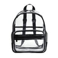 thumbnail image 1 of Large Pvc Transparent Backpack,Clear Backpack for School,See Through Book Bag,Beach Backpack,Backpack,Day Pack Book Bag,Primary School, 1 of 6