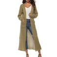 thumbnail image 1 of Savings! Maqorz Womens Long Cardigan Sweaters 2025 Fall Chunky Knit Oversized Slouchy Open Front Warm Coats with Pockets, 1 of 6