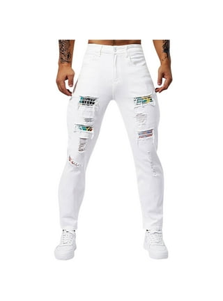 Destroyed White Jeans