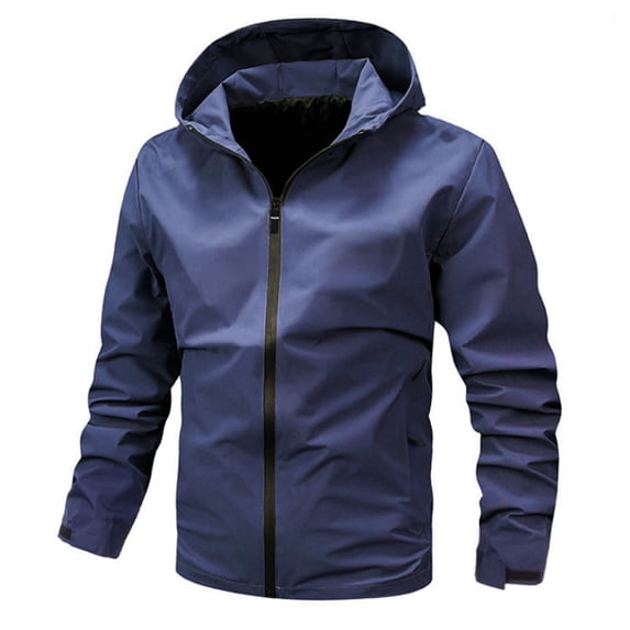 Mens Lightweight Jackets Fashion Casual Outdoor Work Bag Long Sleeve Hooded Casual Coat/jacket Jacket Jackets for Men