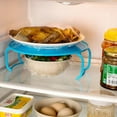 thumbnail image 1 of Microwave Folding Tray,Microwave Multipurpose 4 in 1 Tray Stand Rack,Splatter Guard Carry Tray Stacking Shelf,Kitchen Dish Steamer Microwave Steamer Tray, Microwave Tray Heating Layered Rack, 1 of 6
